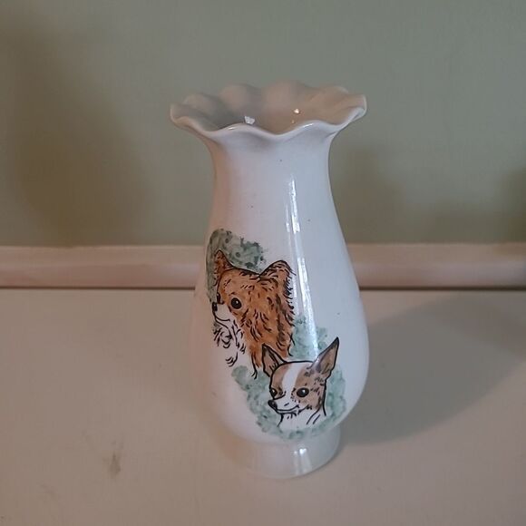 Vintage Dog Vase - Picture 1 of 4